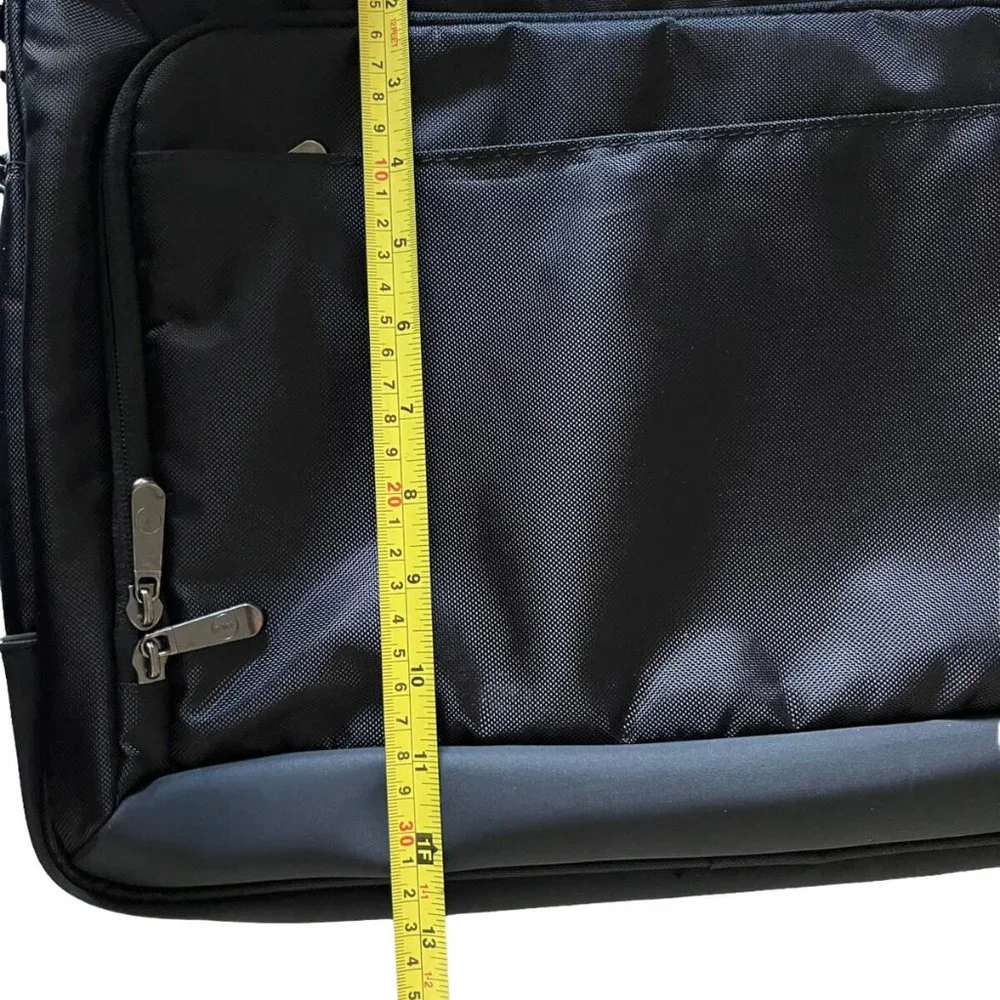 Dell Nylon Computer Laptop Briefcase Shoulder Bag Black Multi-Pocket/Fea…